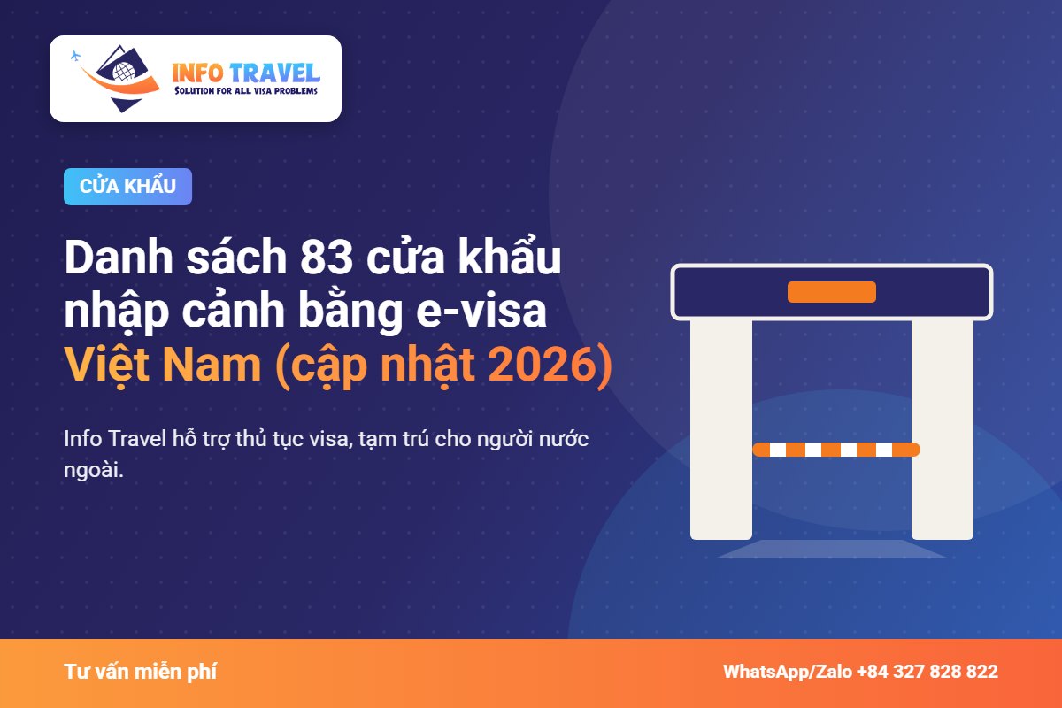 Danh sách 83 cửa khẩu nhập cảnh bằng e-visa Việt Nam (cập nhật 2026) – Info Travel
