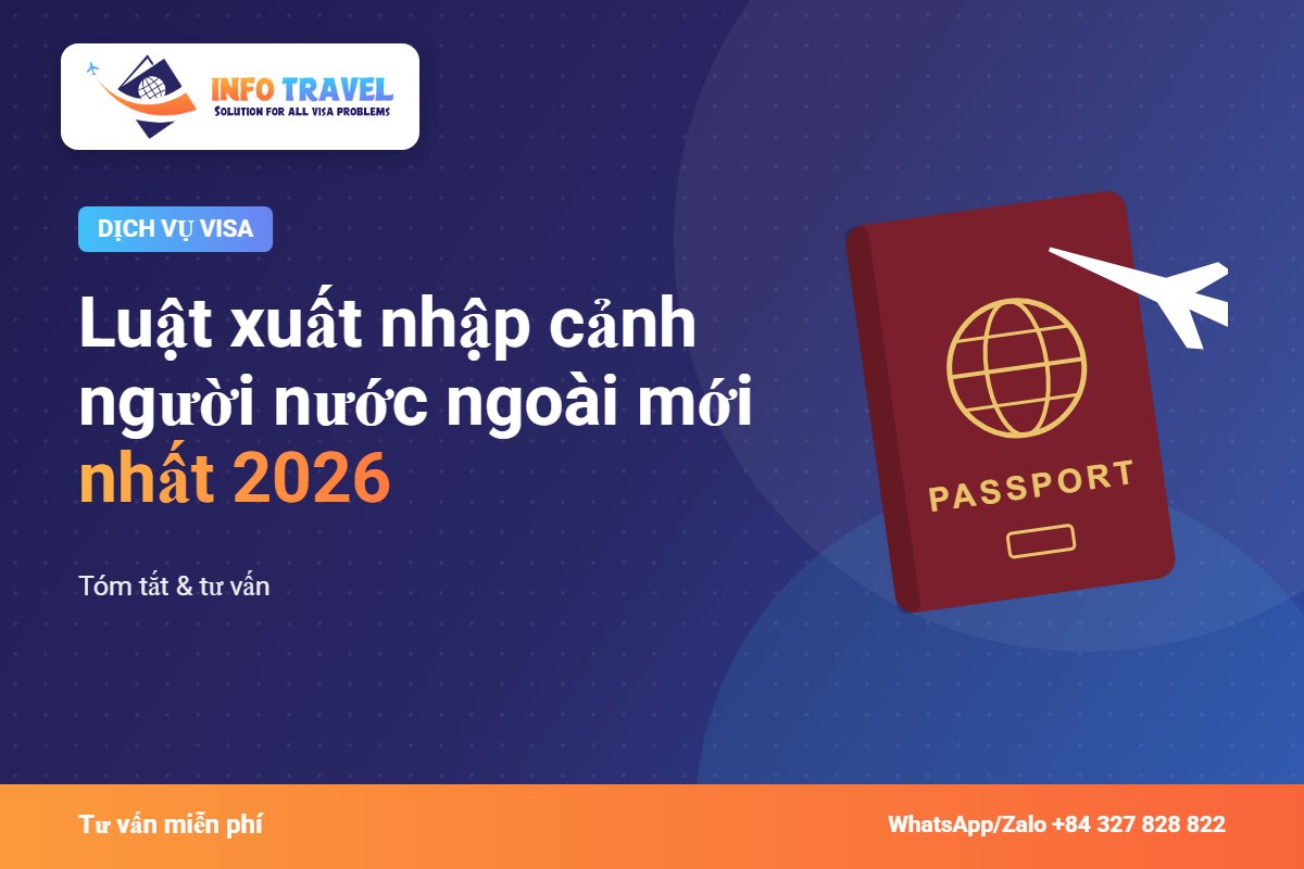 Luật xuất nhập cảnh người nước ngoài mới nhất 2026: tóm tắt & tư vấn – Info Travel