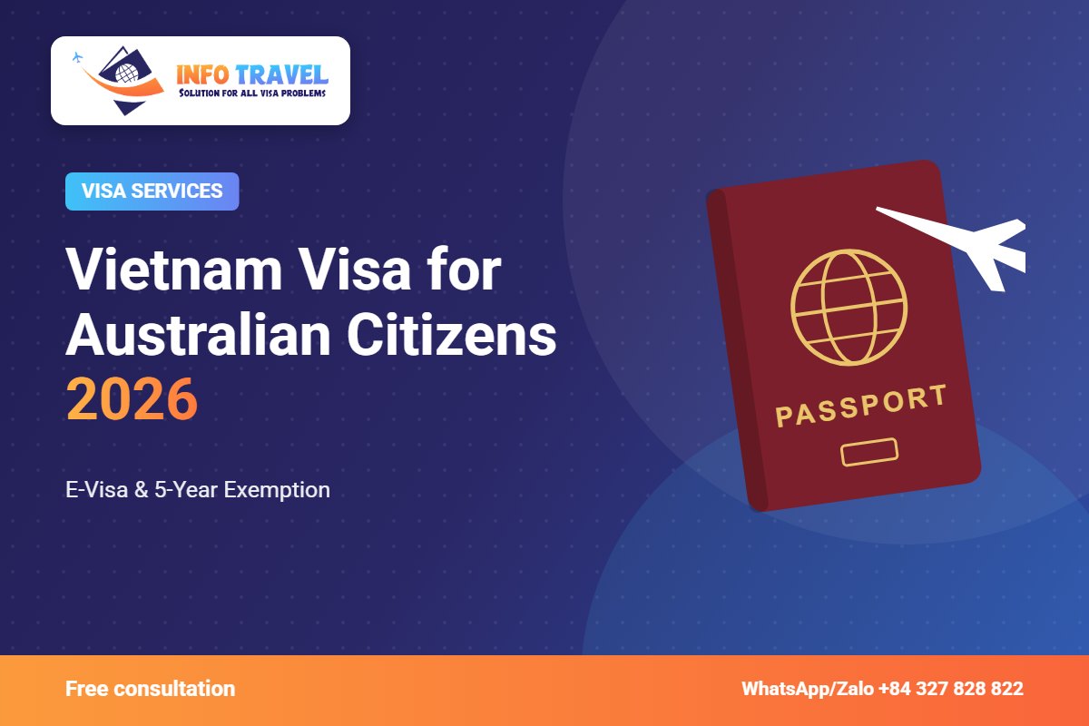 Vietnam Visa for Australian Citizens 2026: E-Visa & 5-Year Exemption – Info Travel