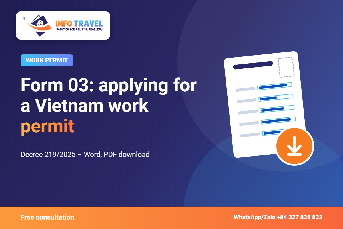 Form 03: applying for a Vietnam work permit – Info Travel